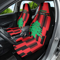 Personalised Lebanon Independence Day Car Seat Cover Lebanese Cedar 80 Years Of Anniversary - Wonder Print Shop