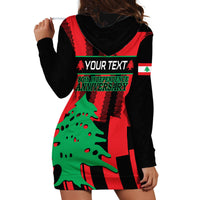 Personalised Lebanon Independence Day Hoodie Dress Lebanese Cedar 80 Years Of Anniversary - Wonder Print Shop
