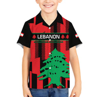 Personalised Lebanon Independence Day Kid Hawaiian Shirt Lebanese Cedar 80 Years Of Anniversary - Wonder Print Shop