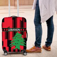 Personalised Lebanon Independence Day Luggage Cover Lebanese Cedar 80 Years Of Anniversary - Wonder Print Shop