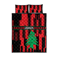 Personalised Lebanon Independence Day Quilt Bed Set Lebanese Cedar 80 Years Of Anniversary - Wonder Print Shop