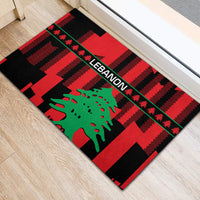 Personalised Lebanon Independence Day Rubber Doormat Lebanese Cedar 80 Years Of Anniversary - Wonder Print Shop