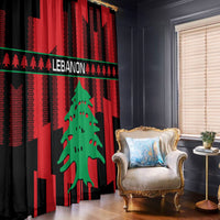 Personalised Lebanon Independence Day Window Curtain Lebanese Cedar 80 Years Of Anniversary - Wonder Print Shop