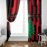Personalised Lebanon Independence Day Window Curtain Lebanese Cedar 80 Years Of Anniversary - Wonder Print Shop