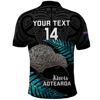 Custom New Zealand Silver Fern Rugby Polo Shirt Pacific 2023 Kia Haka Kiwis With Maori Ta Moko - Wonder Print Shop