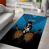 Fiji Tapa Rugby Area Rug Pacific 2023 Go Fijian Bati - Wonder Print Shop