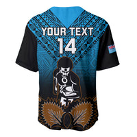 Custom Fiji Tapa Rugby Baseball Jersey Pacific 2023 Go Fijian Bati - Wonder Print Shop