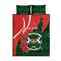 Personalised Burkina Faso Republic Day Quilt Bed Set Happy 66th Anniversary - Bogolan Pattern - Wonder Print Shop