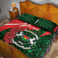 Personalised Burkina Faso Republic Day Quilt Bed Set Happy 66th Anniversary - Bogolan Pattern - Wonder Print Shop
