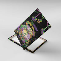 Happy And Delicious Mardi Gras Canvas Wall Art King Cake And Luxury Beadeds - Wonder Print Shop