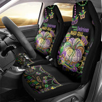 Happy And Delicious Mardi Gras Car Seat Cover King Cake And Luxury Beadeds - Wonder Print Shop