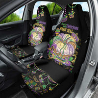 Happy And Delicious Mardi Gras Car Seat Cover King Cake And Luxury Beadeds - Wonder Print Shop