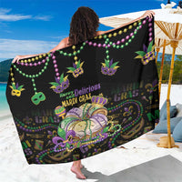 Happy And Delicious Mardi Gras Sarong King Cake And Luxury Beadeds - Wonder Print Shop