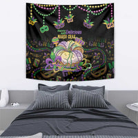 Happy And Delicious Mardi Gras Tapestry King Cake And Luxury Beadeds - Wonder Print Shop