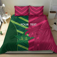 Custom West Indies And Pakistan Cricket Bedding Set 2025 Windies Shaheens Together - Wonder Print Shop