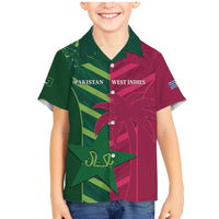 Custom West Indies And Pakistan Cricket Family Matching Mermaid Dress and Hawaiian Shirt 2025 Windies Shaheens Together - Wonder Print Shop