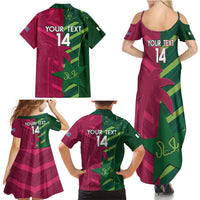 Custom West Indies And Pakistan Cricket Family Matching Summer Maxi Dress and Hawaiian Shirt 2025 Windies Shaheens Together - Wonder Print Shop