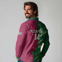 Custom West Indies And Pakistan Cricket Long Sleeve Polo Shirt 2025 Windies Shaheens Together - Wonder Print Shop