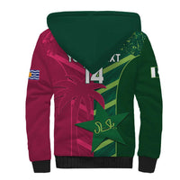 Custom West Indies And Pakistan Cricket Sherpa Hoodie 2025 Windies Shaheens Together - Wonder Print Shop