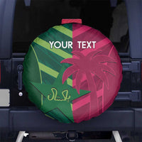 Custom West Indies And Pakistan Cricket Spare Tire Cover 2025 Windies Shaheens Together - Wonder Print Shop