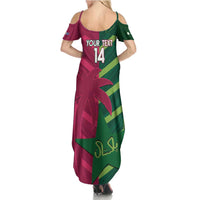 Custom West Indies And Pakistan Cricket Summer Maxi Dress 2025 Windies Shaheens Together - Wonder Print Shop