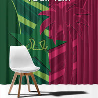Custom West Indies And Pakistan Cricket Window Curtain 2025 Windies Shaheens Together - Wonder Print Shop