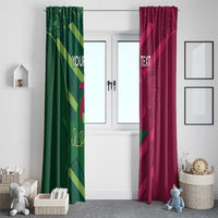 Custom West Indies And Pakistan Cricket Window Curtain 2025 Windies Shaheens Together - Wonder Print Shop