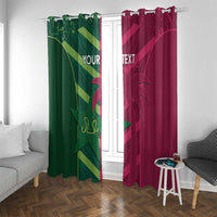Custom West Indies And Pakistan Cricket Window Curtain 2025 Windies Shaheens Together - Wonder Print Shop