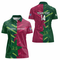 Custom West Indies And Pakistan Cricket Women Polo Shirt 2025 Windies Shaheens Together - Wonder Print Shop