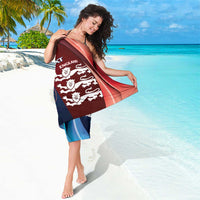 Custom India And England Cricket Sarong 2025 Men In Blue Three Lions Together - Wonder Print Shop