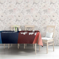 Custom India And England Cricket Tablecloth 2025 Men In Blue Three Lions Together - Wonder Print Shop