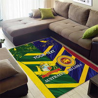 Custom Sri Lanka And Australia Cricket Area Rug 2025 The Lions Baggy Greens Together - Wonder Print Shop