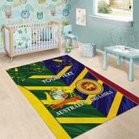 Custom Sri Lanka And Australia Cricket Area Rug 2025 The Lions Baggy Greens Together - Wonder Print Shop