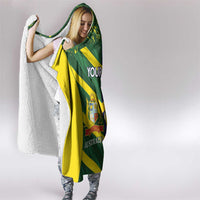 Custom Sri Lanka And Australia Cricket Hooded Blanket 2025 The Lions Baggy Greens Together