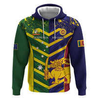 Custom Sri Lanka And Australia Cricket Hoodie 2025 The Lions Baggy Greens Together - Wonder Print Shop