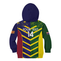 Custom Sri Lanka And Australia Cricket Kid Hoodie 2025 The Lions Baggy Greens Together - Wonder Print Shop
