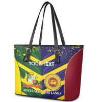 Custom Sri Lanka And Australia Cricket Leather Tote Bag 2025 The Lions Baggy Greens Together - Wonder Print Shop
