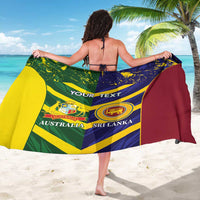 Custom Sri Lanka And Australia Cricket Sarong 2025 The Lions Baggy Greens Together - Wonder Print Shop