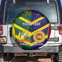 Custom Sri Lanka And Australia Cricket Spare Tire Cover 2025 The Lions Baggy Greens Together - Wonder Print Shop