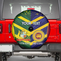 Custom Sri Lanka And Australia Cricket Spare Tire Cover 2025 The Lions Baggy Greens Together - Wonder Print Shop