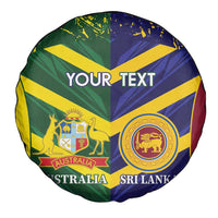 Custom Sri Lanka And Australia Cricket Spare Tire Cover 2025 The Lions Baggy Greens Together - Wonder Print Shop