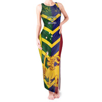 Custom Sri Lanka And Australia Cricket Tank Maxi Dress 2025 The Lions Baggy Greens Together - Wonder Print Shop