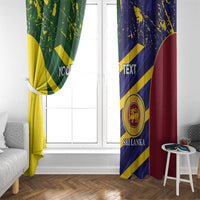Custom Sri Lanka And Australia Cricket Window Curtain 2025 The Lions Baggy Greens Together - Wonder Print Shop