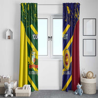 Custom Sri Lanka And Australia Cricket Window Curtain 2025 The Lions Baggy Greens Together - Wonder Print Shop