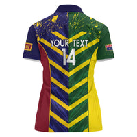 Custom Sri Lanka And Australia Cricket Women Polo Shirt 2025 The Lions Baggy Greens Together - Wonder Print Shop