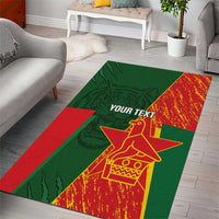 Custom Bangladesh And Zimbabwe Cricket Area Rug 2025 Tigers Chevrons Together - Wonder Print Shop