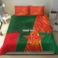 Custom Bangladesh And Zimbabwe Cricket Bedding Set 2025 Tigers Chevrons Together - Wonder Print Shop