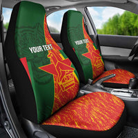 Custom Bangladesh And Zimbabwe Cricket Car Seat Cover 2025 Tigers Chevrons Together - Wonder Print Shop