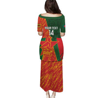Custom Bangladesh And Zimbabwe Cricket Puletasi 2025 Tigers Chevrons Together - Wonder Print Shop