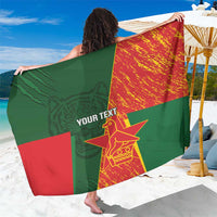 Custom Bangladesh And Zimbabwe Cricket Sarong 2025 Tigers Chevrons Together - Wonder Print Shop